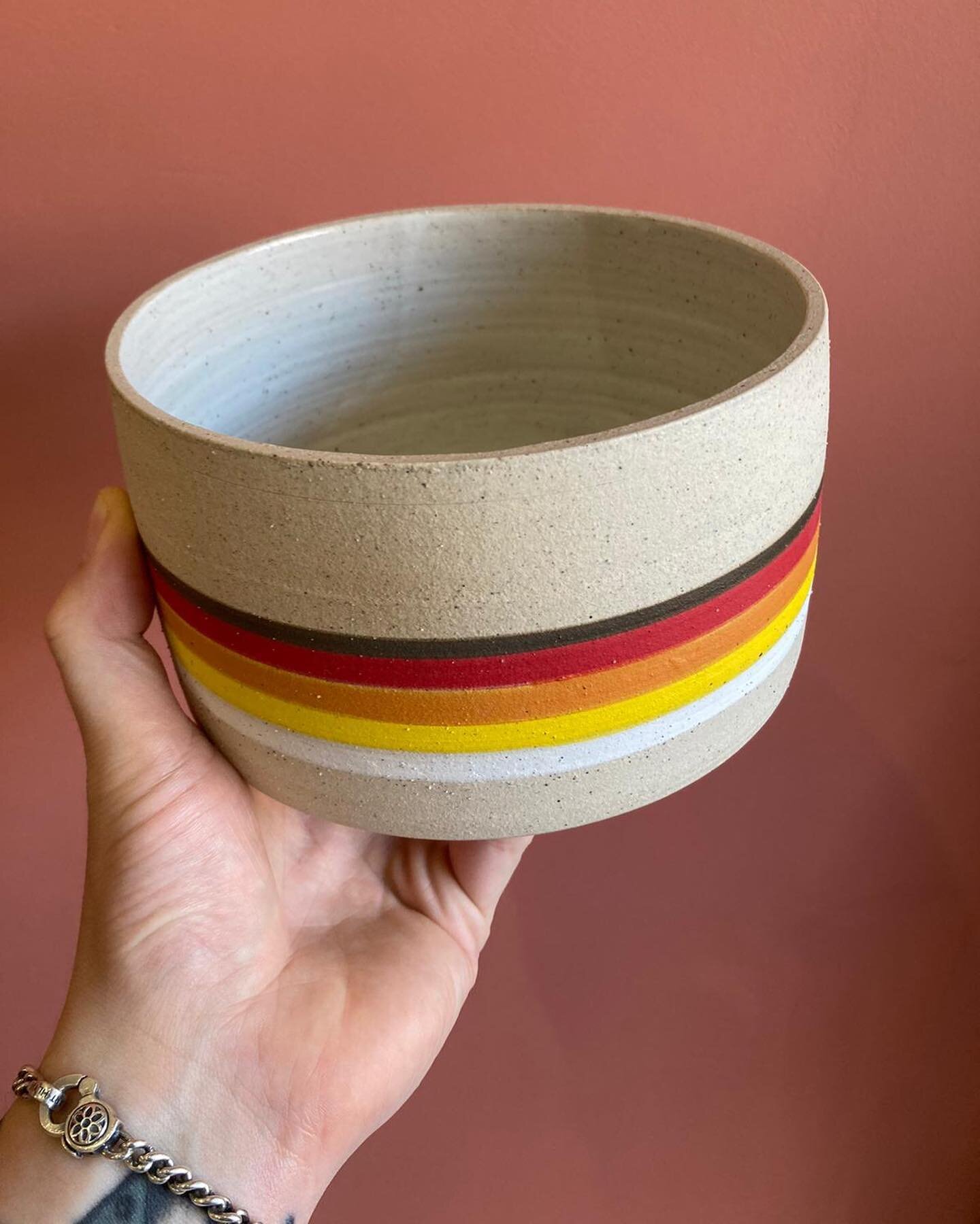 * NEW *
.
Introducing @sarah.daly.ceramics and her beautiful sunset inspired ceramics 🌅
.
Made on the wheel from her Margate studio, we&rsquo;re delighted to be stocking a selection of tableware + plant pots all available and ready for shipping in o