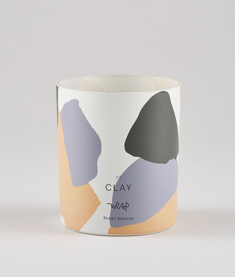 Wrap 'Clay' Christmas Candle - 190ml 