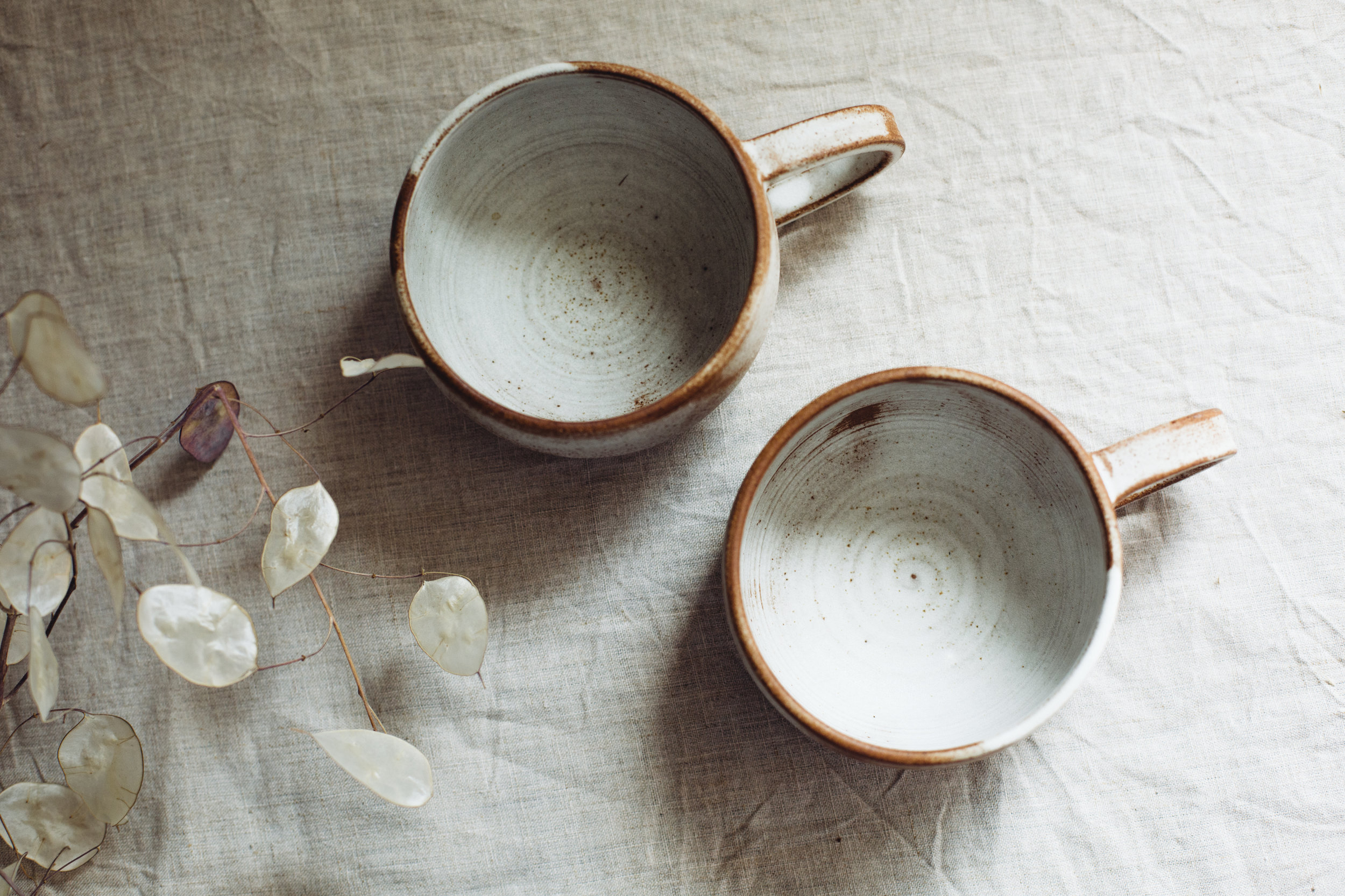 Handmade Milk + Toasted Clay Mug