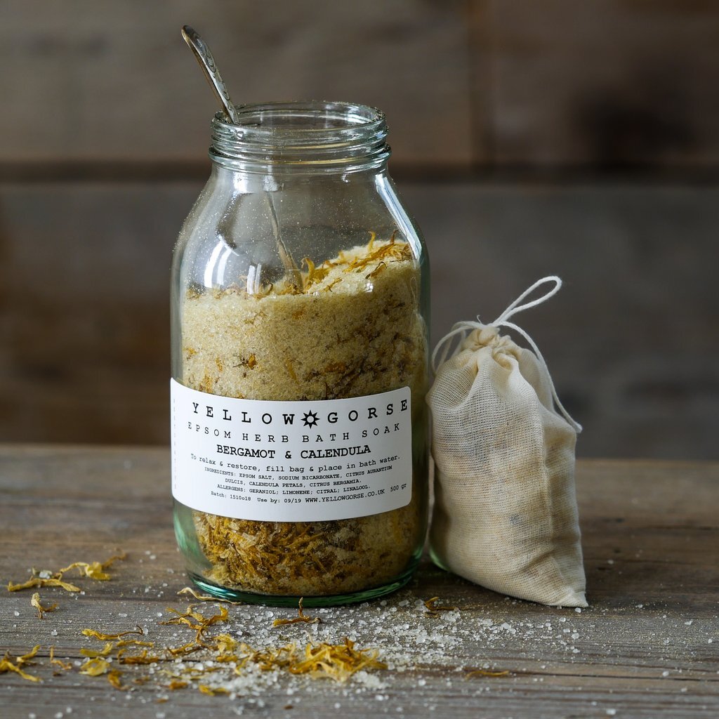 Restorative Bergamot + Calendula Bath Soak - 500g